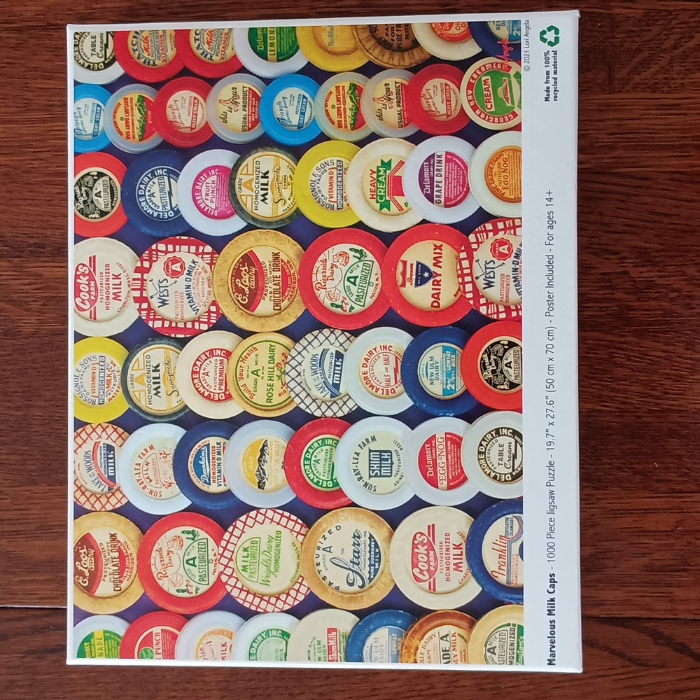 Colorcraft Puzzle "Marvelous Milk Caps 1000 pc Puzzle b200
